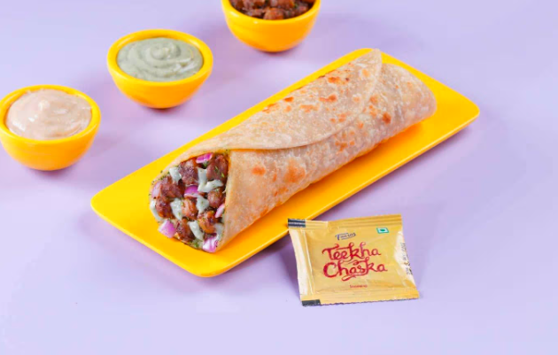 Veg Falafel Wrap - Maida Paratha